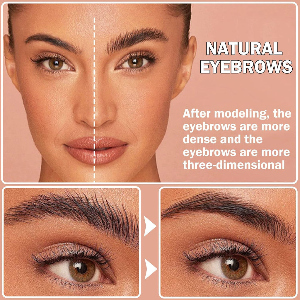 Eyebrow Pomade Gel with Brush for Women Girls - Brown