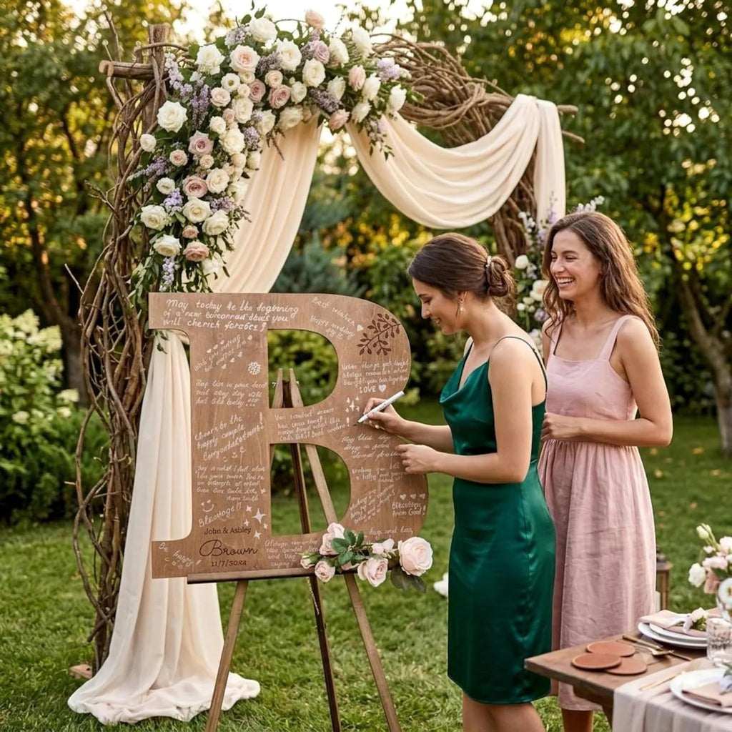 Personalized Wood Letter | Wedding Guest Book | Alternative Guest Book | Wedding Accessories | Wood Book Sign Decor |