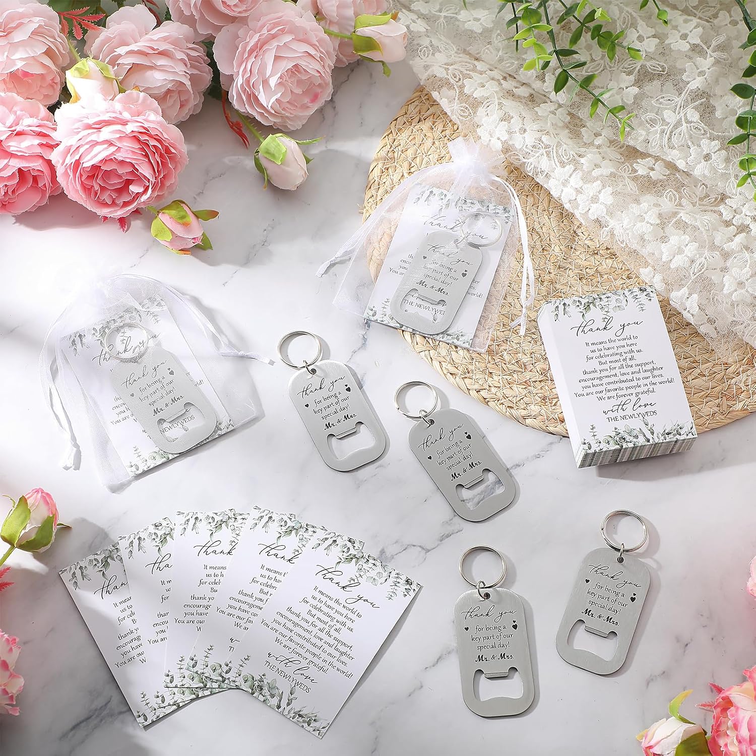 50 Sets Wedding Favors for Guests, Thank You Gifts for Guests