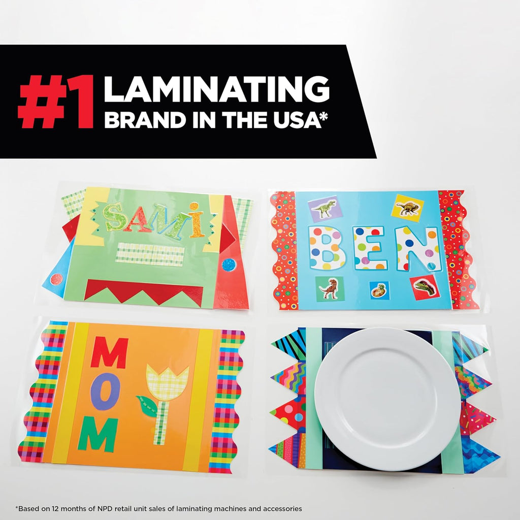 Self-Seal Laminating Pouches, Letter Size 9.0 in x 11.5 in, 25-Pack