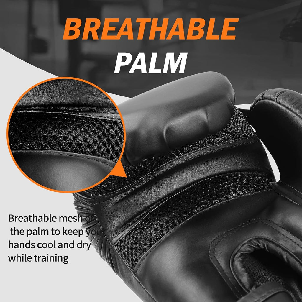 Boxing Gloves for Men Women Adults | Multi Layered Padding,Breathable Palm