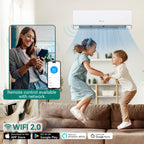 23 SEER2 24K BTU 3 Zone Mini Split AC/Heating System, 9000 9000 9000 BTU Tri Zone Mini Split Air Conditioner