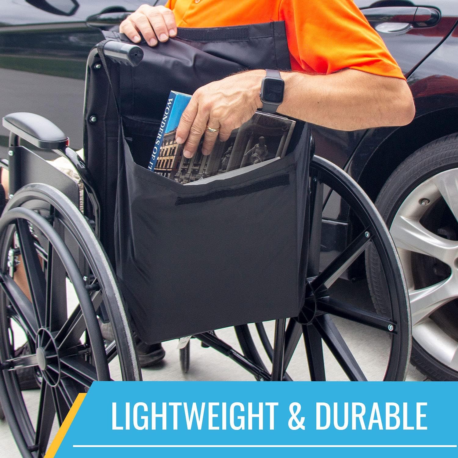 Wheelchair Bag Provides Storage on Wheelchairs and Transport Chairs for Elderly and Disabled, FSA HSA Eligible