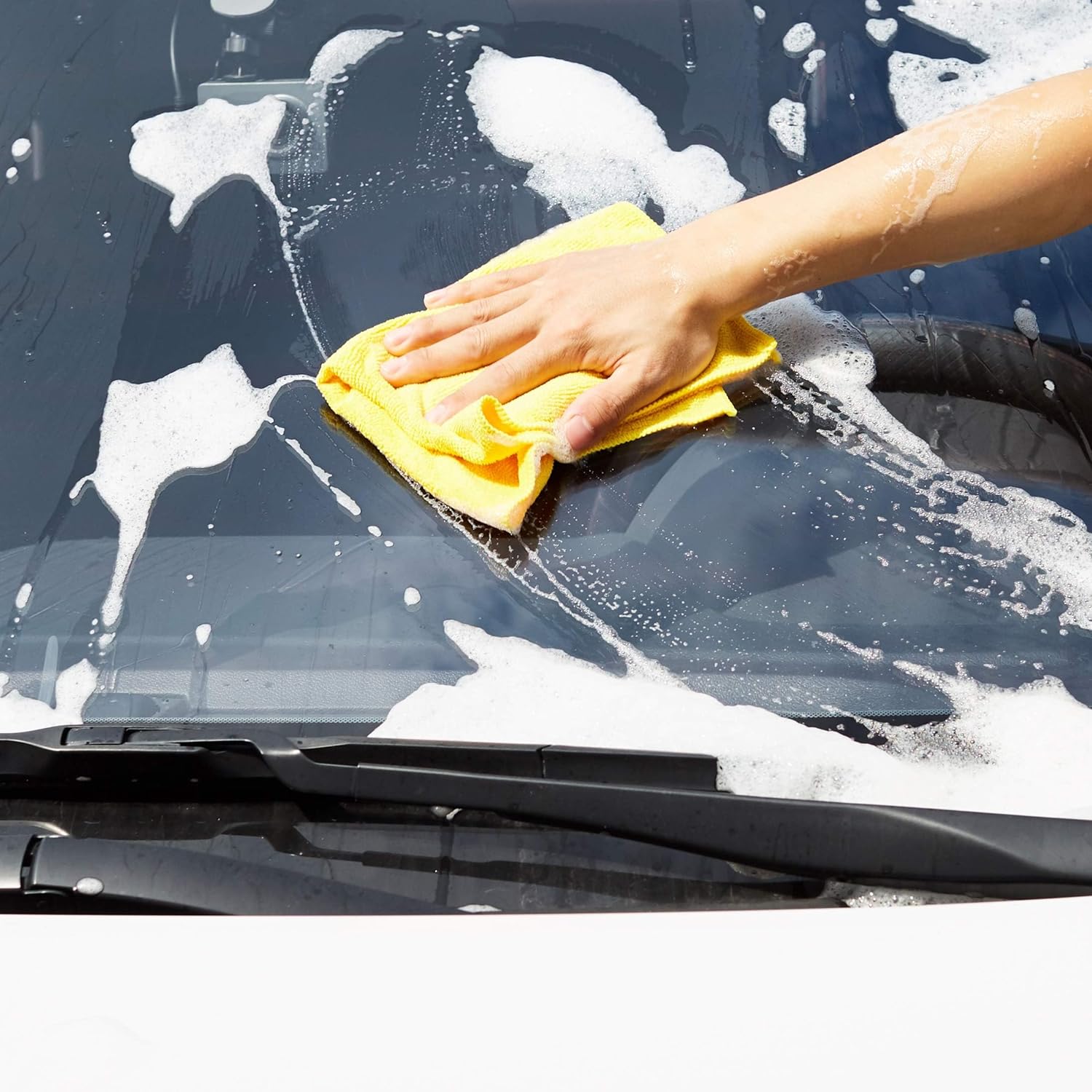 Microfiber Cleaning Cloths, Ultra Absorbent, Lint Free, Streak Free, Non-Abrasive, Reusable and Washable, 16" x 12"
