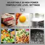 1800W Portable Induction Cooktop Countertop Burner, Black 9100MC