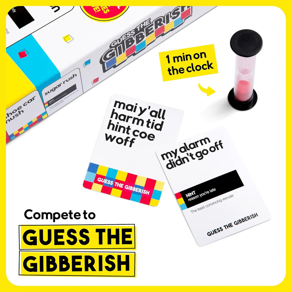 Guess The Gibberish Card Game for Families by Relatable, From The Creators of Incohereant, Fun Kids Games for Kids