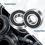 uxcell 4pcs 1622-2RS Deep Groove Ball Bearing 9/16" x 1-3/8" x 7/16" ABEC 3