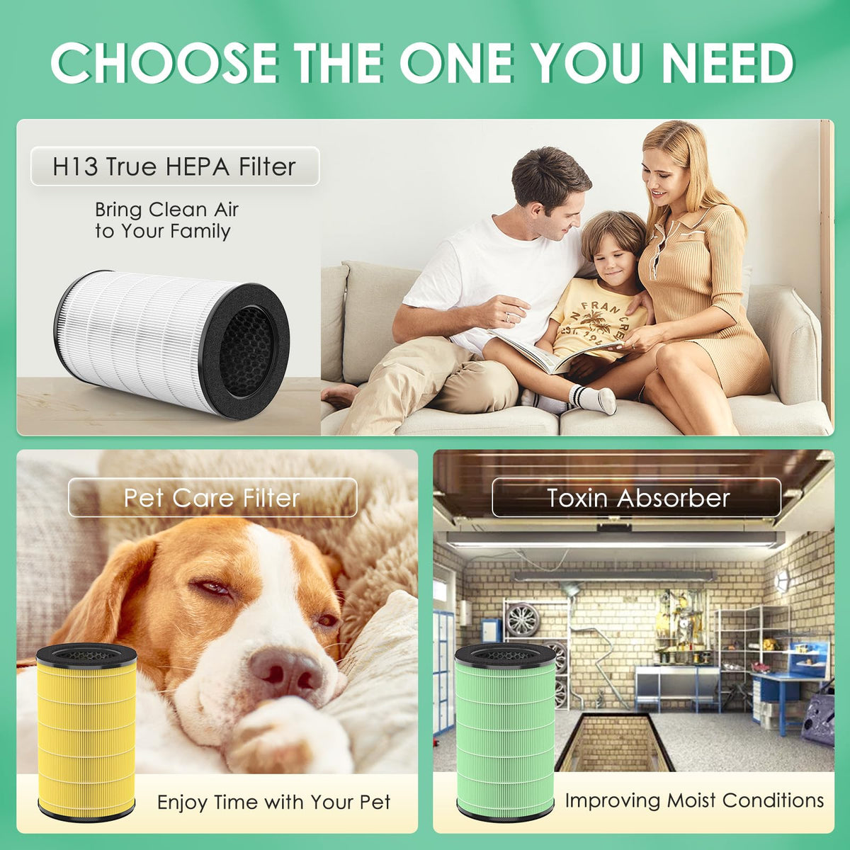 AP-T45 AP-T40FL Filter Compatible with HoMedics Air Purifier Filter 1461901