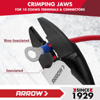 ARROW 9.5" Wire Crimper/Cutter, Wire Crimping Tool, Crimper Tool Electrical