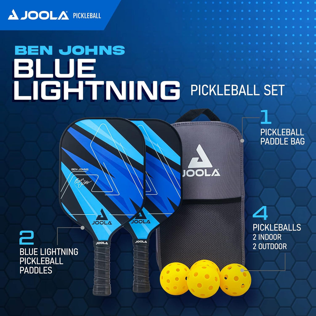 Pickleball Paddles Set of 2 – Multiple Colors - Reinforced Fiberglass Surface – Lightweight, Durable