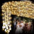24 Pcs Lighted Wedding Wands LED Tinsel Wedding Light up Wands Streamers Sparklers Send Off and Exits Props Birthday