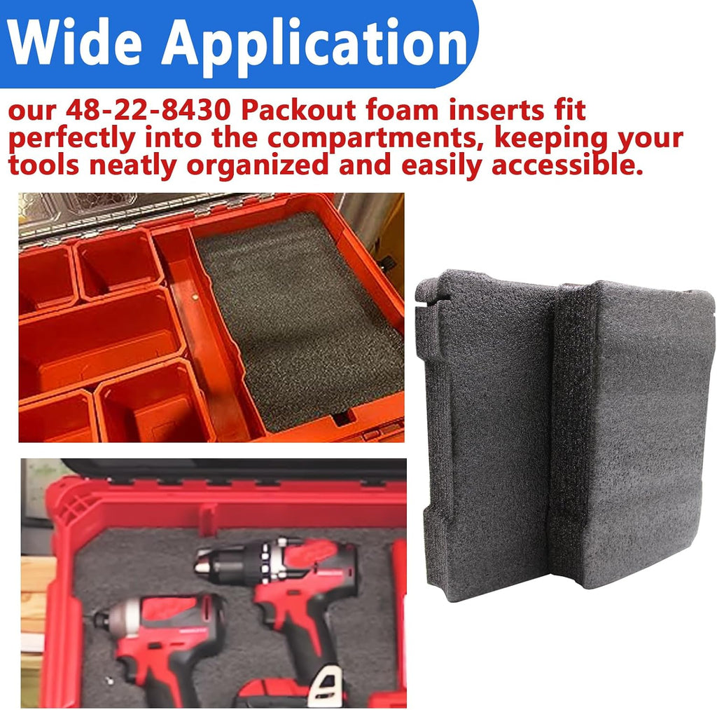 48-22-8430 Packout Foam Inserts for Milwauke Tool Box 2 Pack