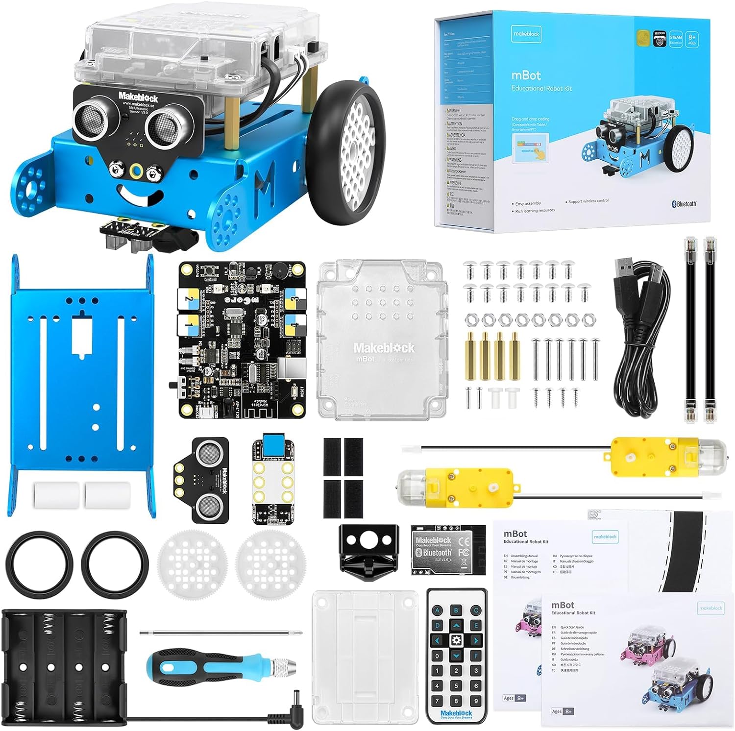 mBot STEM Coding Toys Robotics for Kids Ages 8-12 | Learn to Code with Scratch & Arduino, STEM Robot Kits & Toys