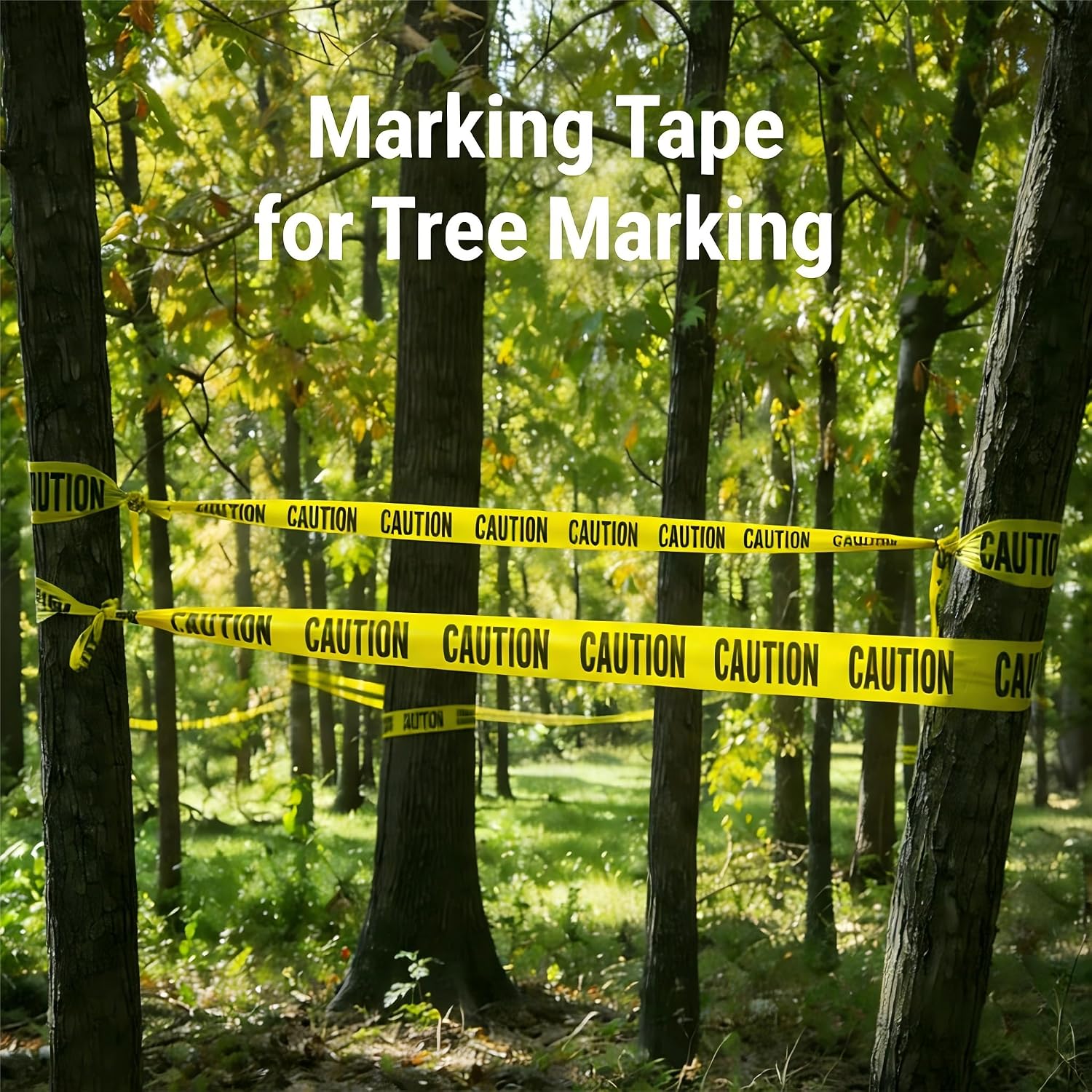 1 Roll Premium Yellow Caution Tape, 3 Inch x 1000FT Halloween Decor | Bright Hazard Tape with Bold Black Text, Danger