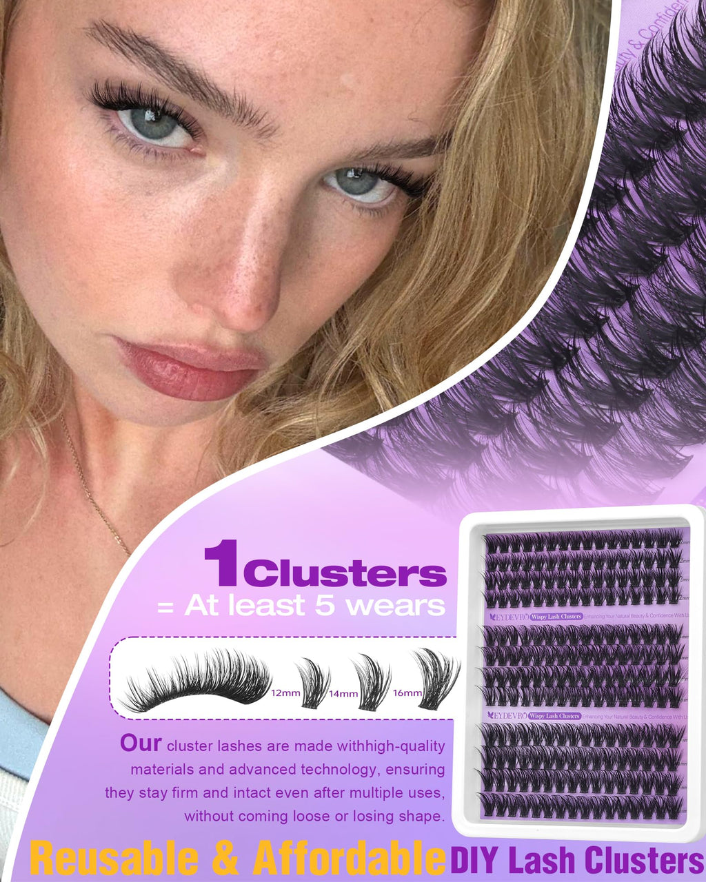 Wispy Lash Clusters Natural Eyelash Clusters DIY Lash Extensions
