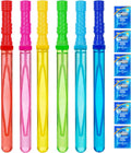 14.6’’ Big Bubble Wands for Kids, 6 PCS Bubble Wand with Refill Solution for Summer Toy Party Favor, Outdoors Toy
