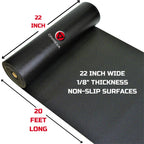 Tool Box Liner 22" Wide x 20 Ft, 1/8" Thick Heavy Duty Toolbox Drawer Liners for Tool Chest Cabinet Workbench &