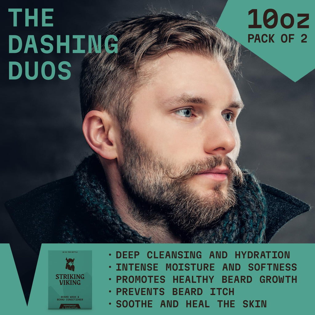 Beard Shampoo & Conditioner - 10 Oz Each