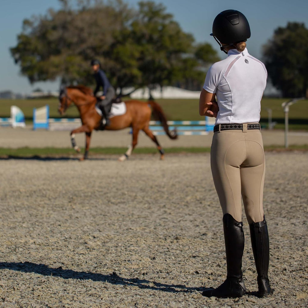 Astrid Silicone Knee Patch Riding Breeches for Women High Comfort