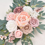 Pink Wedding Arch Flowers Set of 2