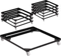 8 Pack HERCULES Series Steel Stack Chair and Church Chair Dolly