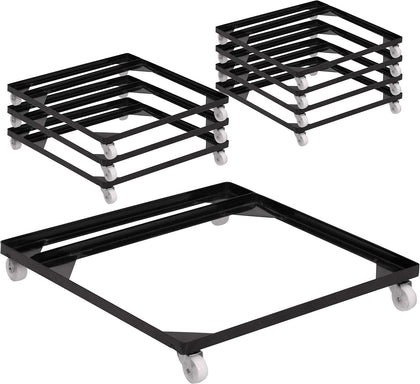 8 Pack HERCULES Series Steel Stack Chair and Church Chair Dolly