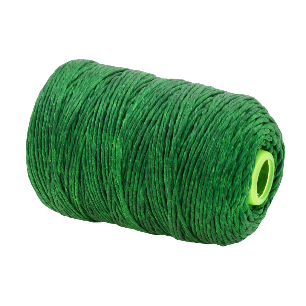 2mm Green Waxed Twine for Rope Whipping with Needle, 164 YDs