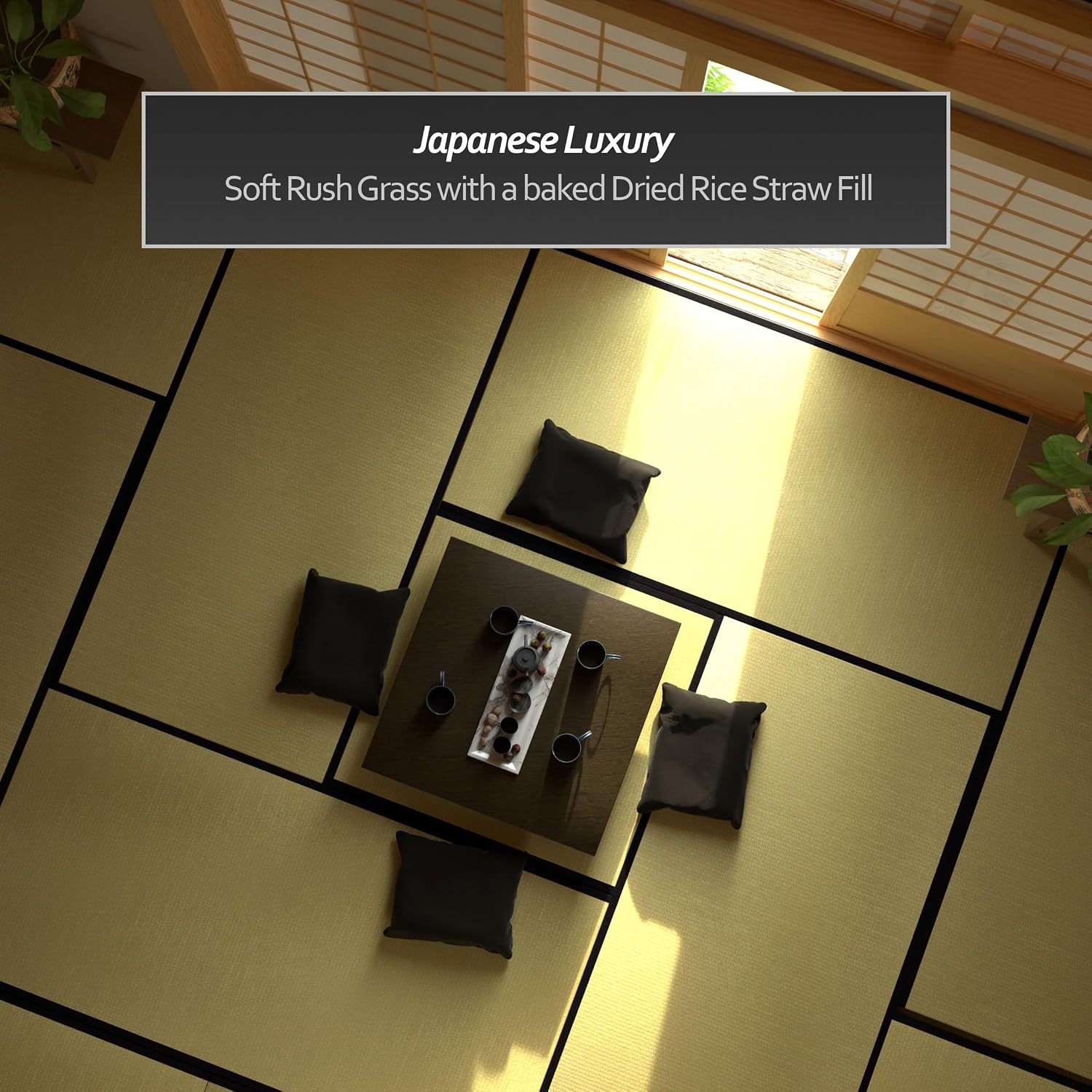 3' x 3' Half Size Tatami Mat