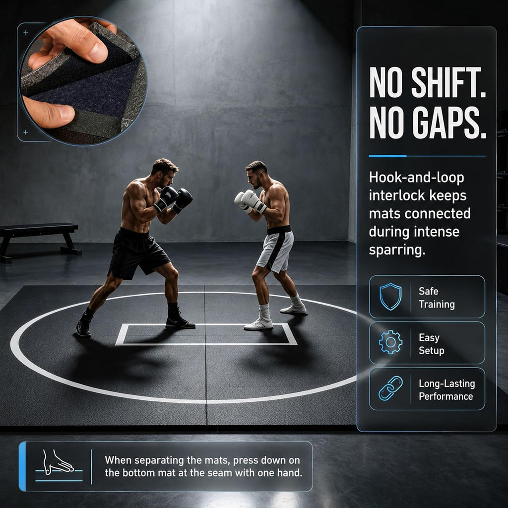 Rollable Wrestling Mat, 1.2" XPE Foam Mats for BJJ Jiu Jitsu & Judo | High-Cushioning Support, Waterproof PVC