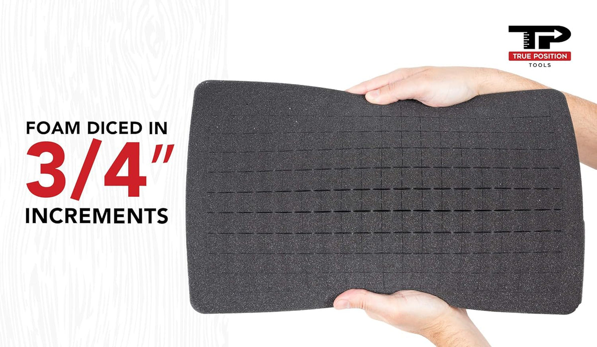 Universal Hard Carrying Case with Premium Kaizen Pick and Pluck Foam - Protects Electronics, Tools, Cameras and