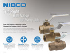 NIBCO Fig No T-585-70, 1-1/2 in. Two-Piece Bronze Ball Valve, Full Port, Threaded