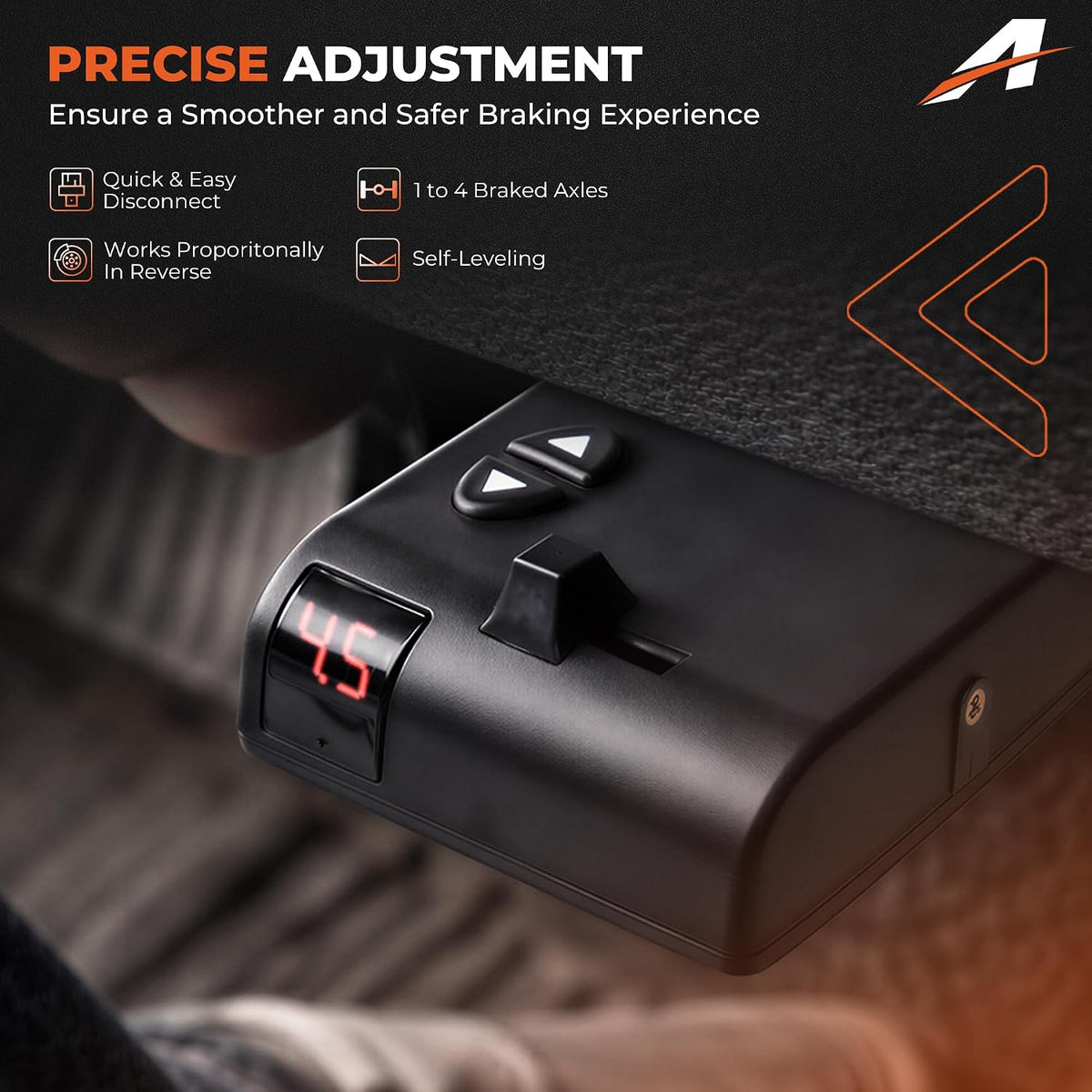 Proportional Brake Controller with Universal 51515 Wiring Pigtail, Compatible with Curt 51140 TriFlex, Hardwired