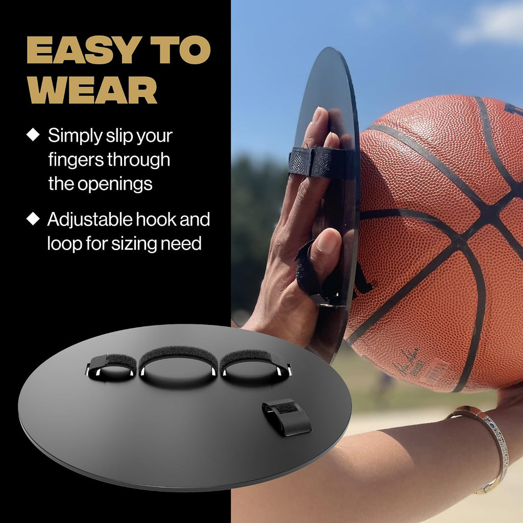 Basketball Shooting Off Hand Trainer – Basketball Training Equipment Shooting Aid – Includes Dribbling Goggles &