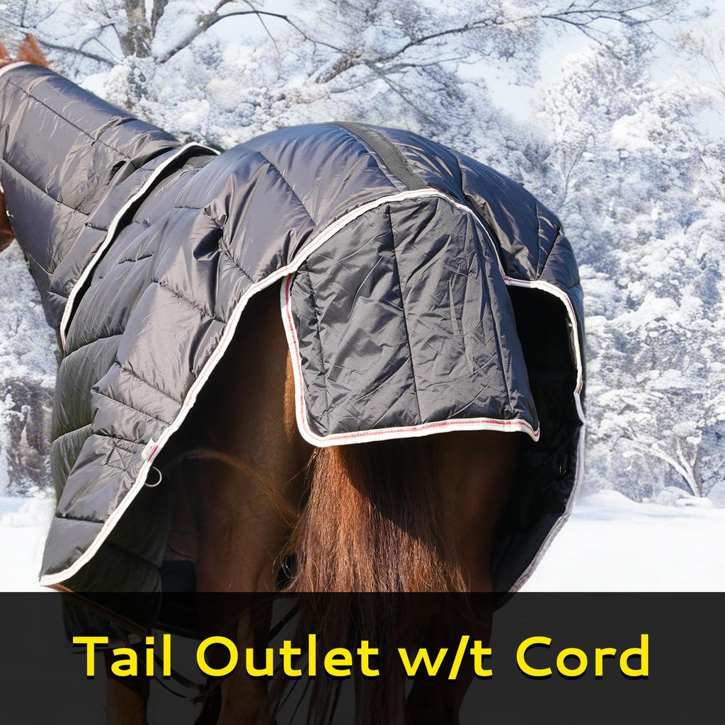 Horse Rug Fly Sheet Waterproof Rainproof Mosquito Repellent Warm Breathable Turnout Blanket for Horses Winter Use