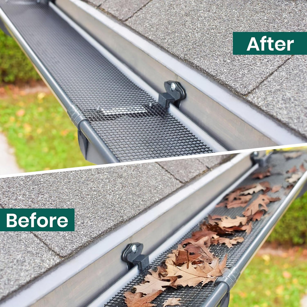 10.5FT Gutter Cleaning Brush with Adjustable Pole - No Ladder, Professional Long Reach Gutter Brush with Replaceable