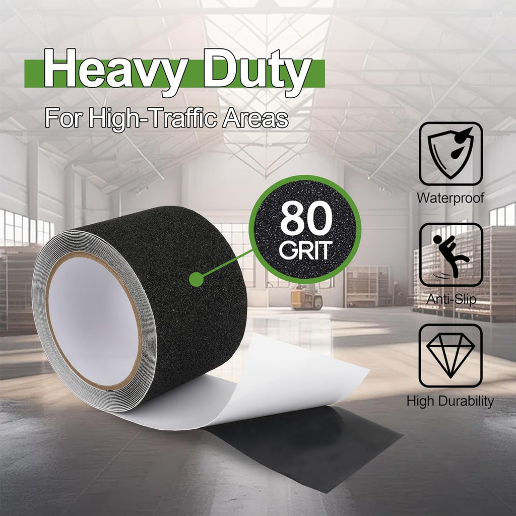 Grip Tape 3" x 36 Ft Black Heavy Duty Anti Slip Tape