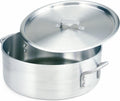 Extra Heavy Weight Aluminum Braziers with Pan Covers, 15 Quart