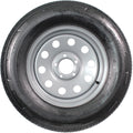 Radial Trailer Tire Rim Assembly ST205/75R15 5 Lug Silver Grey