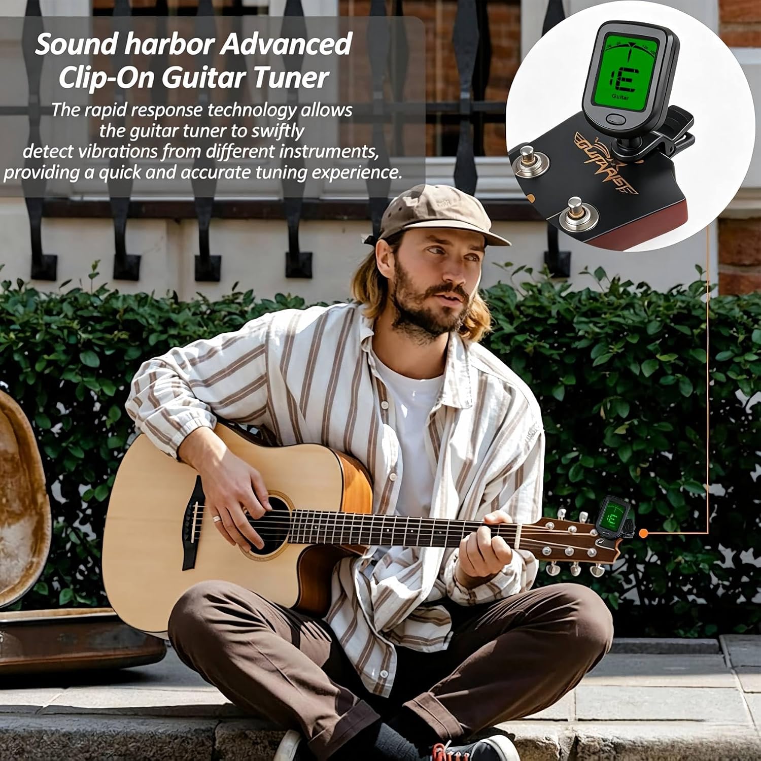 Guitar Tuner Clip On 12 Pack Tuners for Acoustic Electric Guitar Bass Ukulele Violin Banjo Tuning