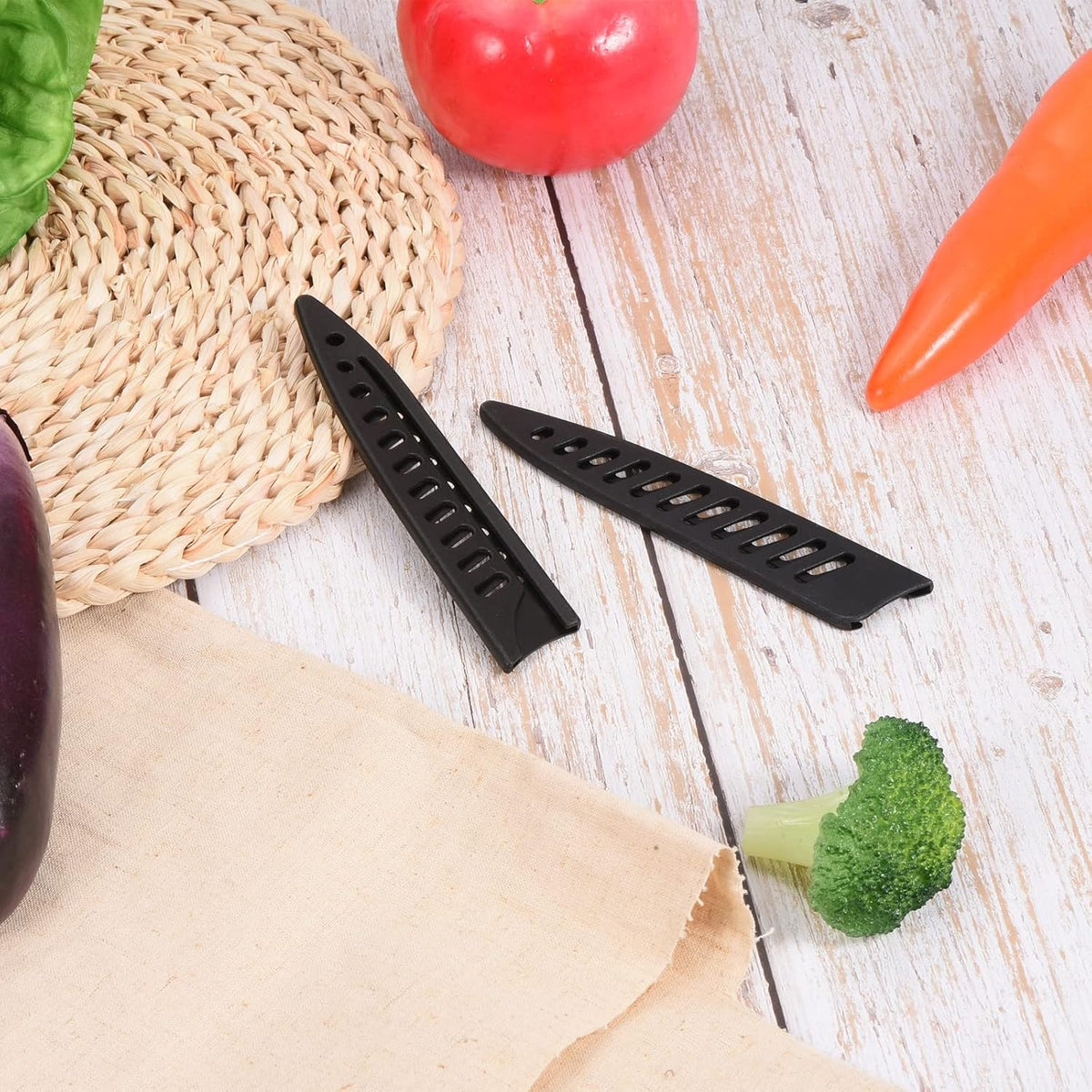 PP Safety Knife Cover Sleeves for 5" Utility Knife 5 Pack Black
