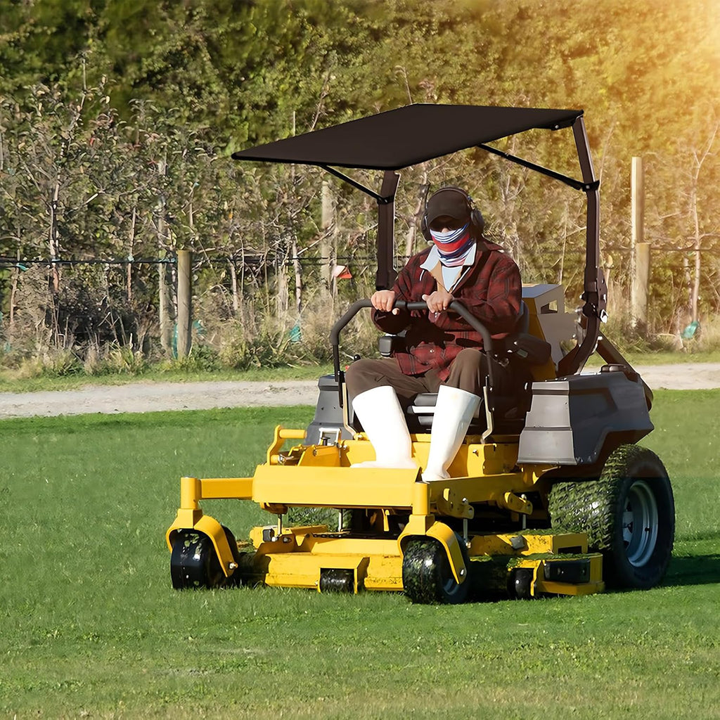 Universal Tractor Canopy for ROPS, UV-Resistant Sunshade | Fits compact tractors, riding mowers, zero-turn mowers and