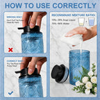 Blue Glass Foaming Hand Soap Dispenser
