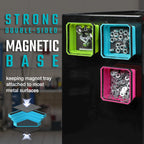 3-Pack Magnetic Foldable Parts Tray Set, Silicone Tool Tray Set