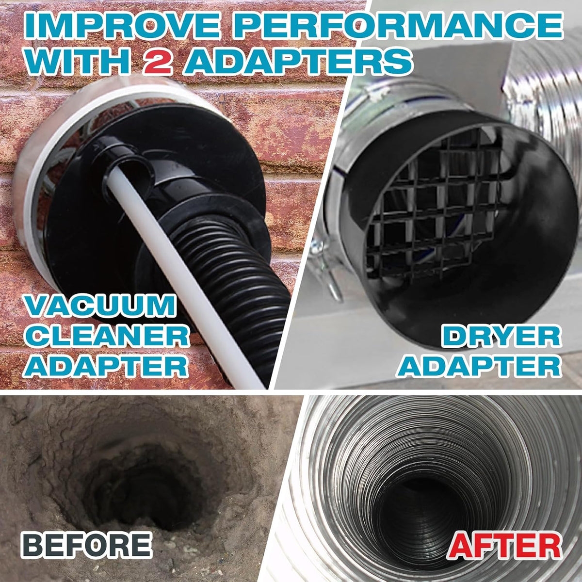 58-Pieces 35-Feet Dryer Vent Cleaner Kit, Dryer Cleaning Tools