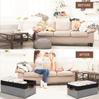3 Pack Large Capacity Storage Bins Closet Organizer for Shelves