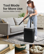 Touchless Vacuum Automatic Dustpan, 6-Pack Dustbags, 20Kpa Suction, 2 Modes