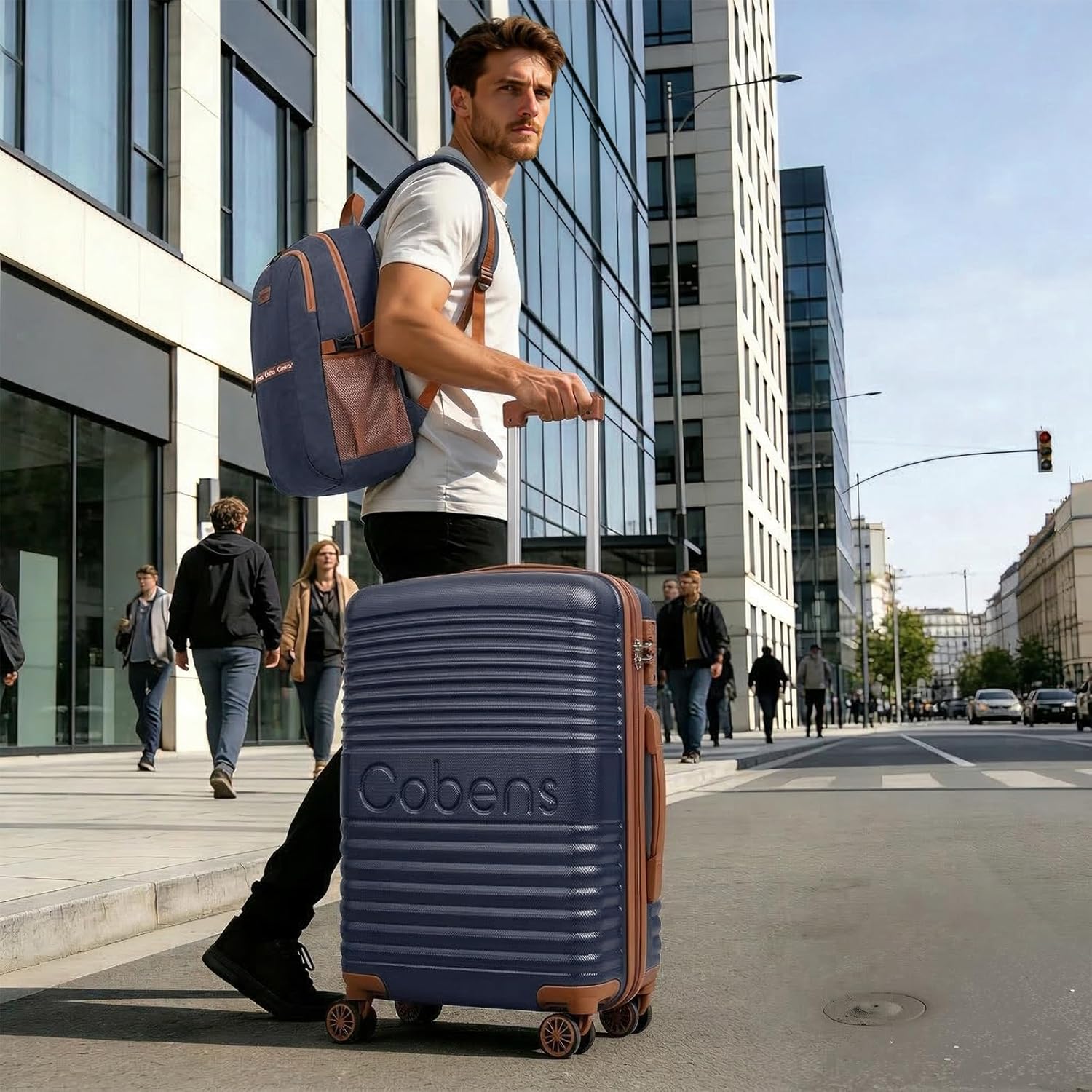 Carry on Luggage 22x14x9 Airline Approved, Suitcases with Wheels Hardshell, Lightweight Hardside Luggage Set with TSA