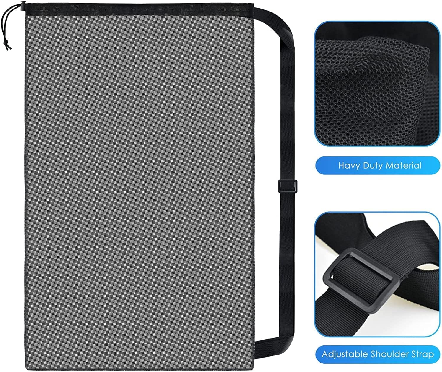 Extra Large Sports Ball Bag Mesh, Basketball Bags Team Balls, Adjustable Shoulder Strap, Ball Bags for Holding