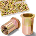 #10-24 Rivet Nut,125Pcs Zinc Plated Threaded Rivnuts Inserts