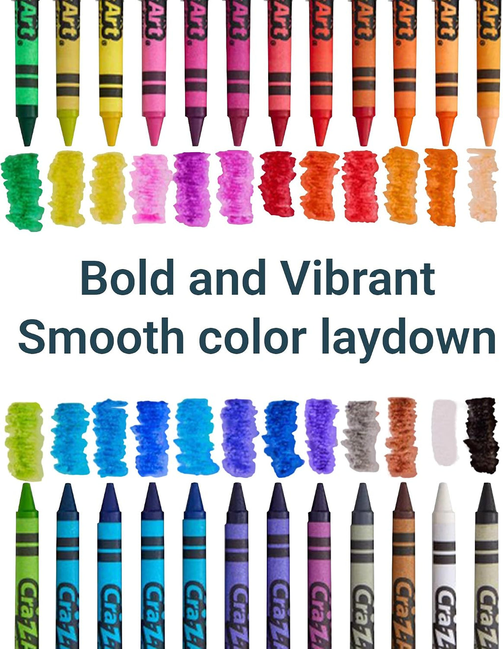 Crayons, Bulk Pack, 24 Count, 24 Packs of Crayons, Bulk School Supplies for Classroom, Back to School Essentials
